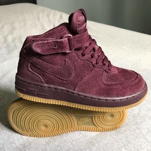 Nike burgundy high tops